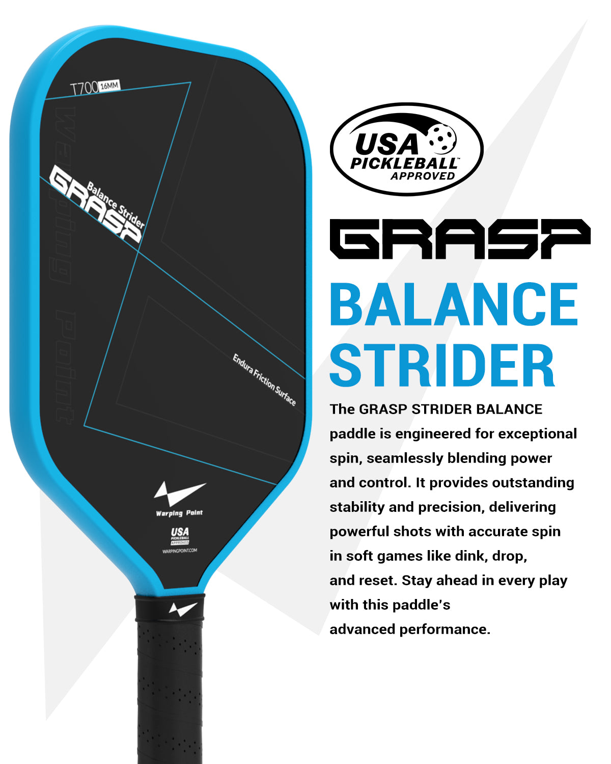 GRASP BALANCE PICKLEBALL PADDLE