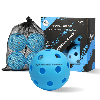 PRACTICE PICKLEBALL BALLS - INDOOR - 4 PACK