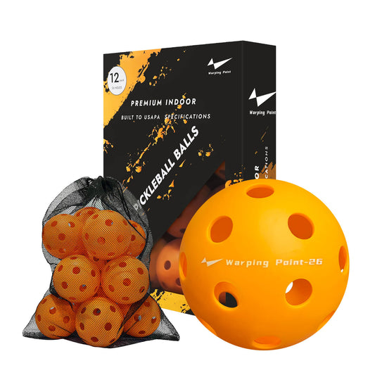 PRACTICE PICKLEBALL BALLS - INDOOR - 12 PACK