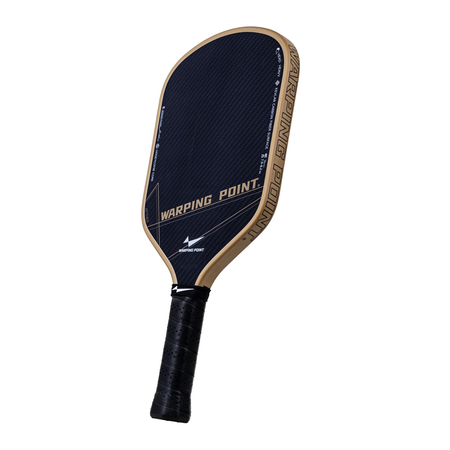 Warping Point Aether Hybrid Kevlar Carbon Fiber 16mm Pickleball Paddles, New 10mm Wide Honeycomb Core with Thermoformed Unibody Pickle Ball Racket, Lightweight Design, High Spin & Control