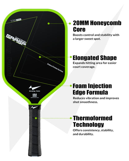 GRASP CONTROL PICKLEBALL PADDLE