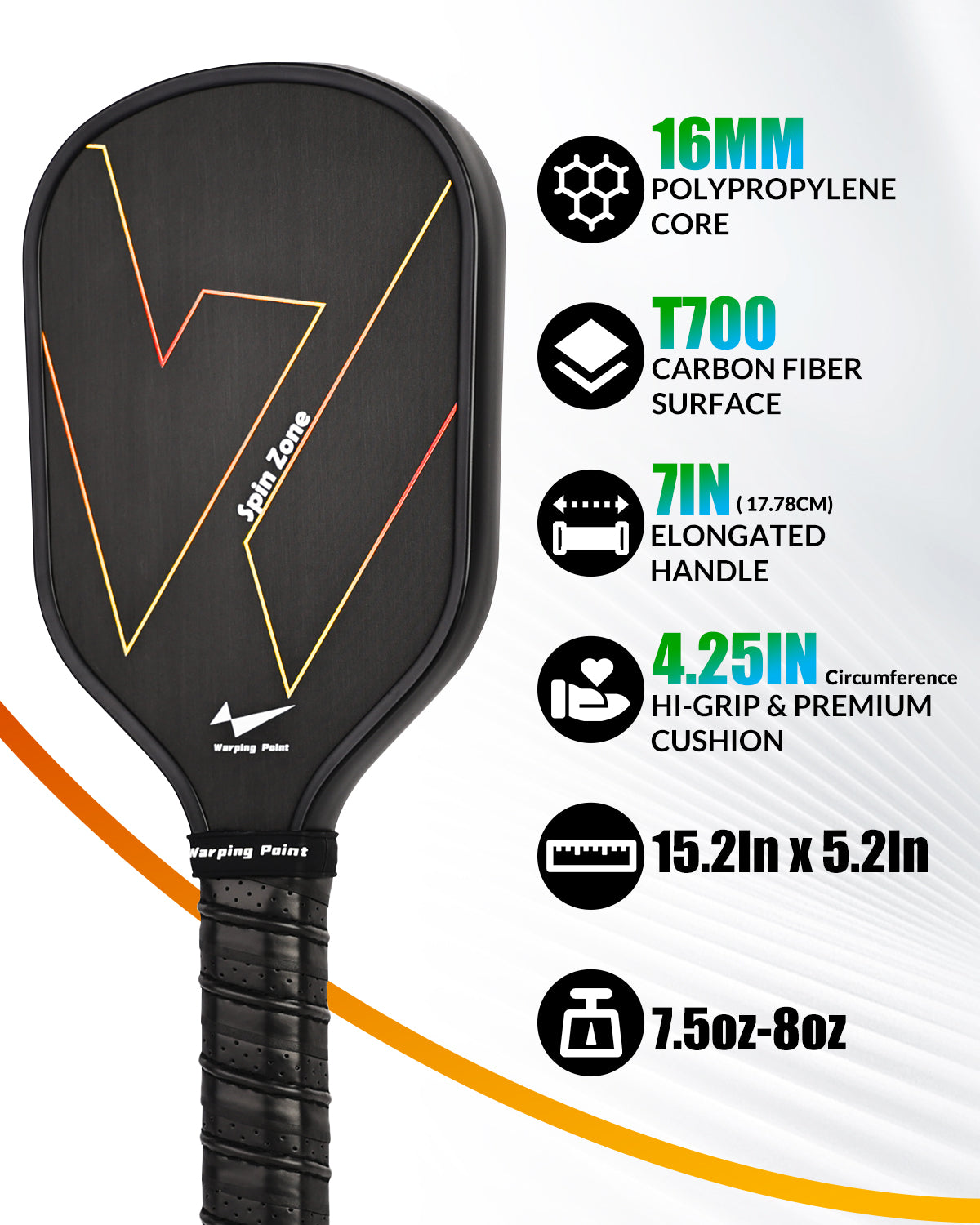 T700 RAW CARBON FIBER PICKLEBALL TRAINING PADDLE