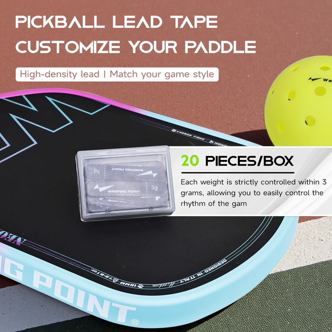 Pickleball Lead Tape - Black