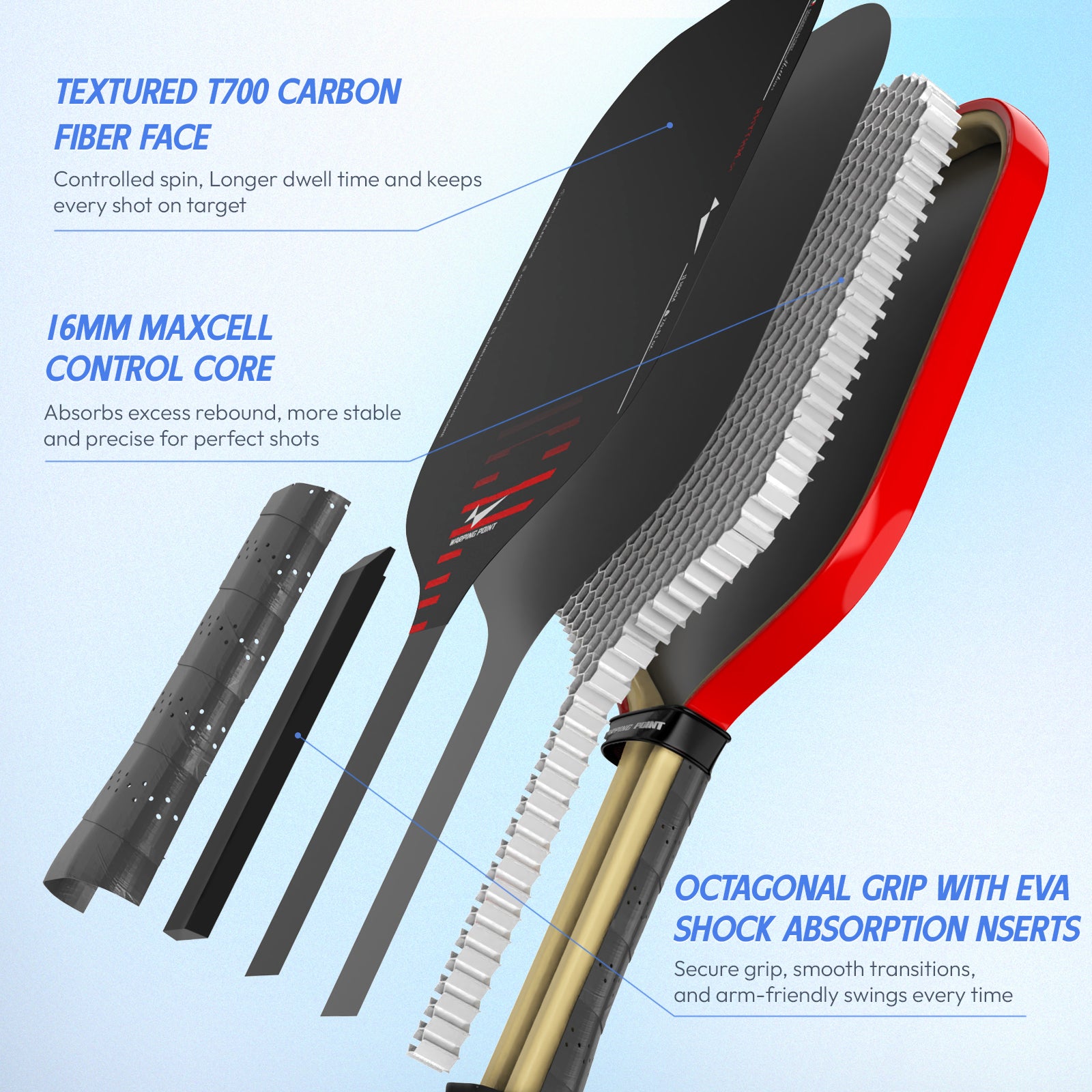 Rhythm Pickleball Paddle - Elongated