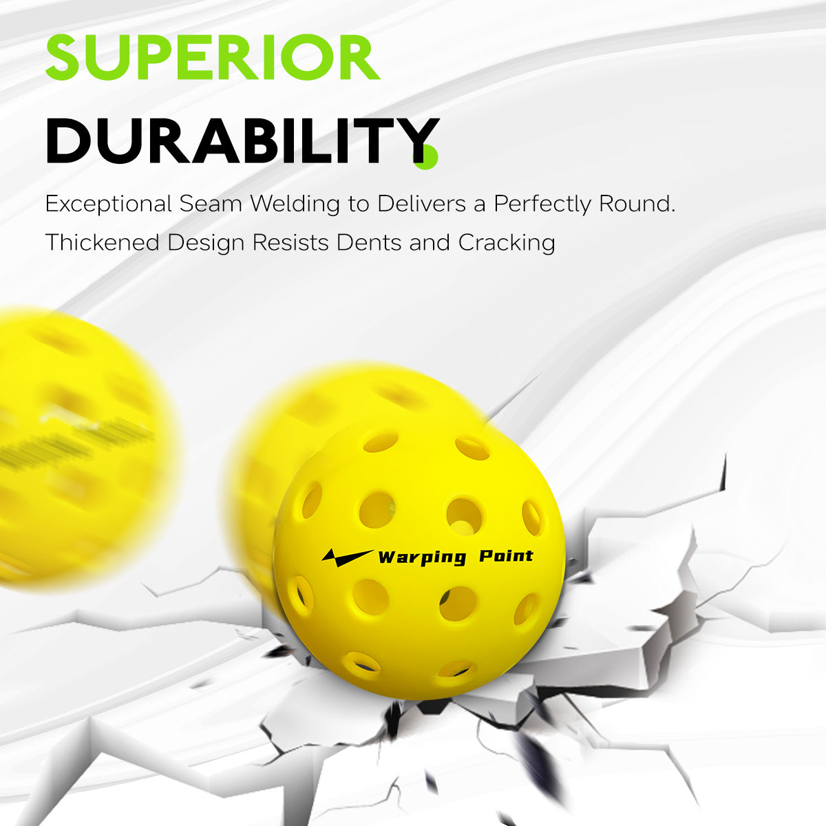 PRACTICE PICKLEBALL BALLS - OOTDOOR - 4 PACK