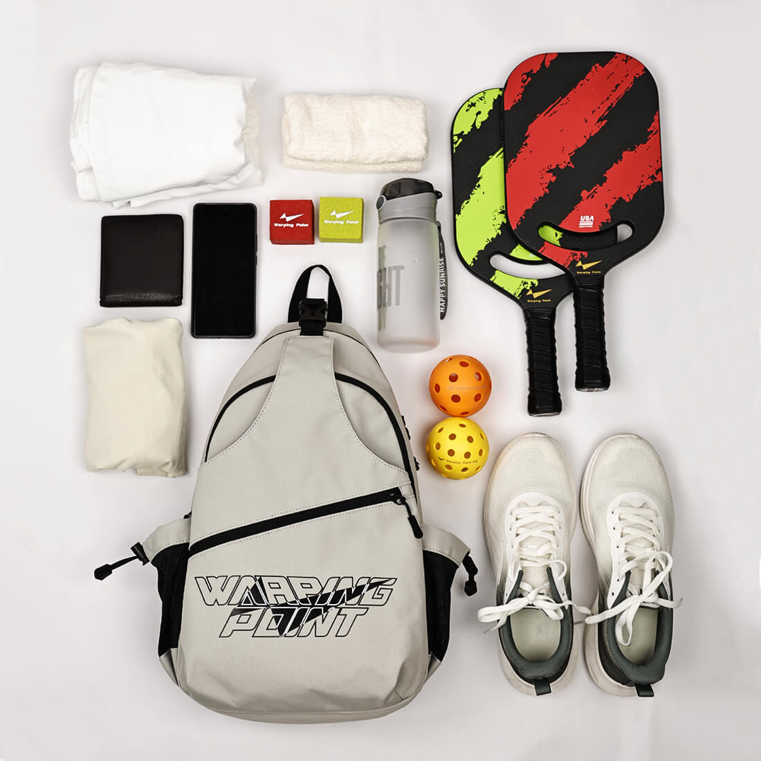Pickleball Sling Bag - Grey