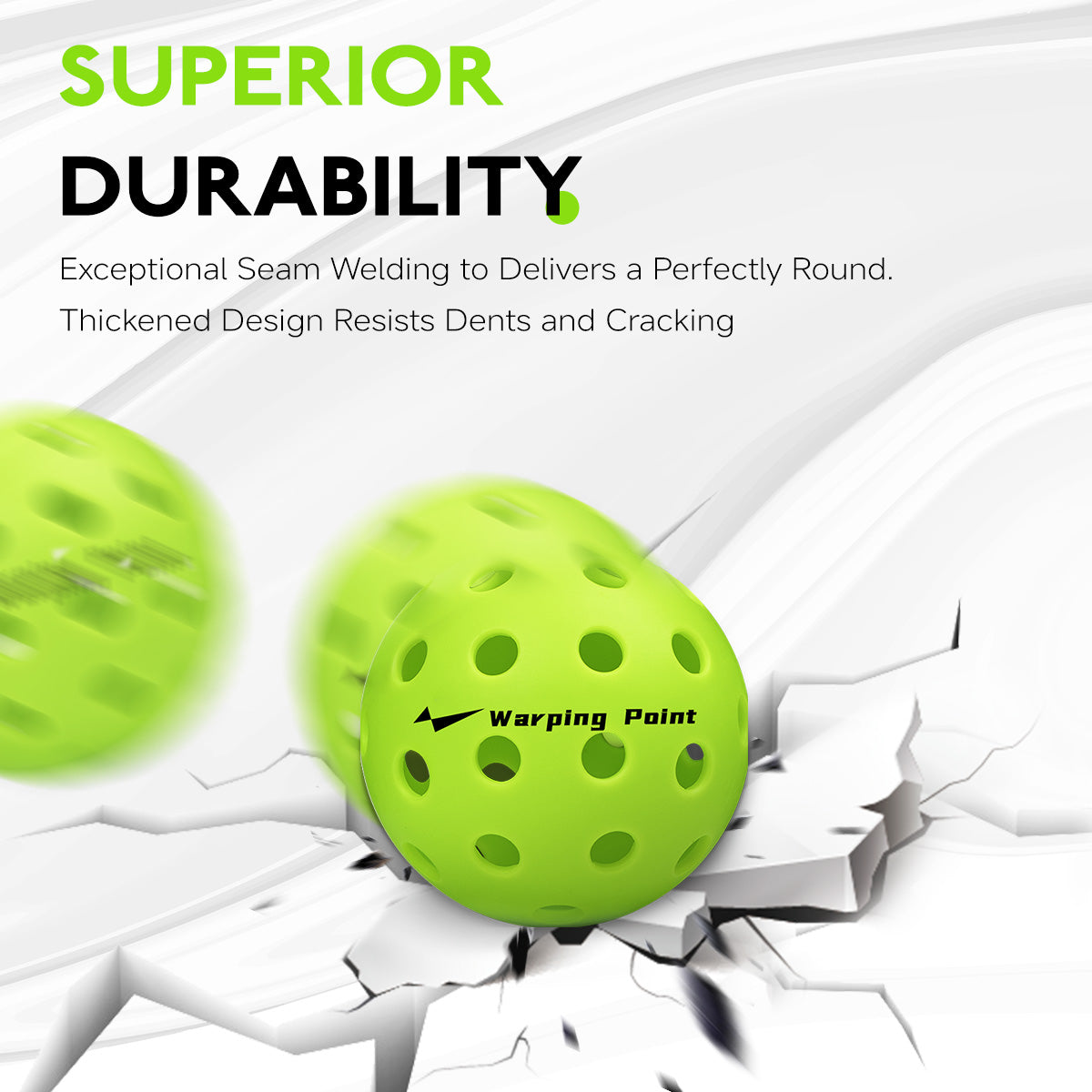 PRACTICE PICKLEBALL BALLS - OOTDOOR - 4 PACK