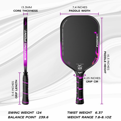 Phoenix Pickleball Paddle - 13.3MM