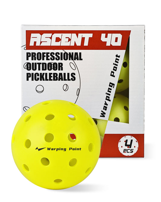 ASCENT OUTDOOR TOURNAMENT  PICKLEBALL BALL - 4 PACK