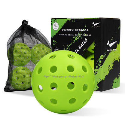 PRACTICE PICKLEBALL BALLS - OOTDOOR - 4 PACK