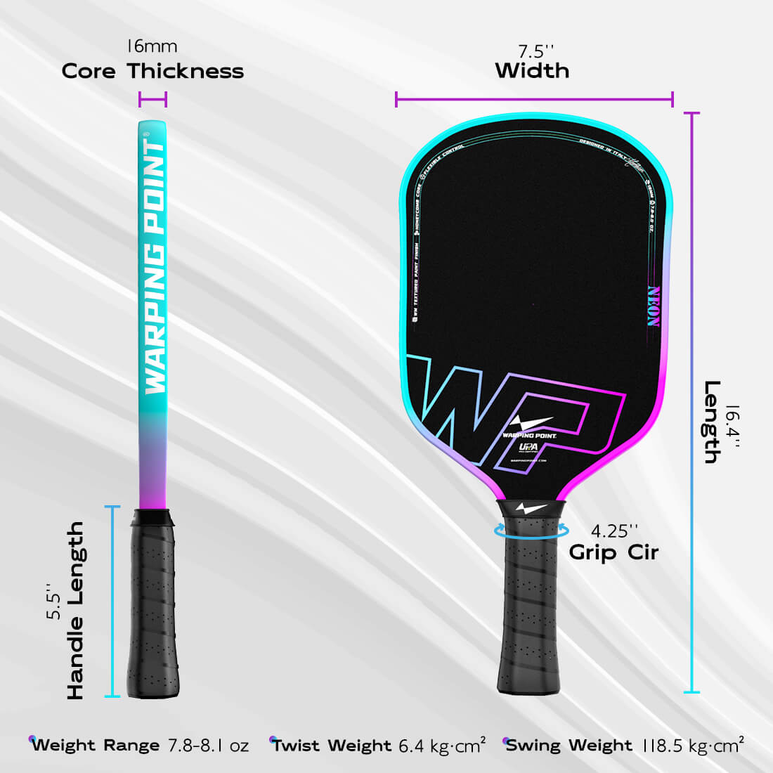 Neon Pickleball Paddle - Gen 3