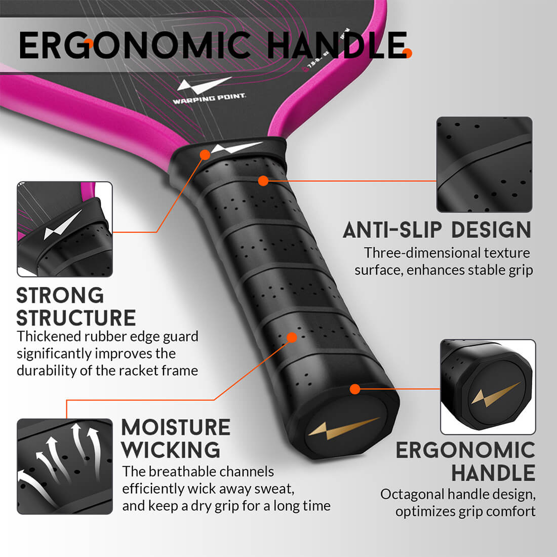 Keystone Pickleball Paddle - Rose Gold