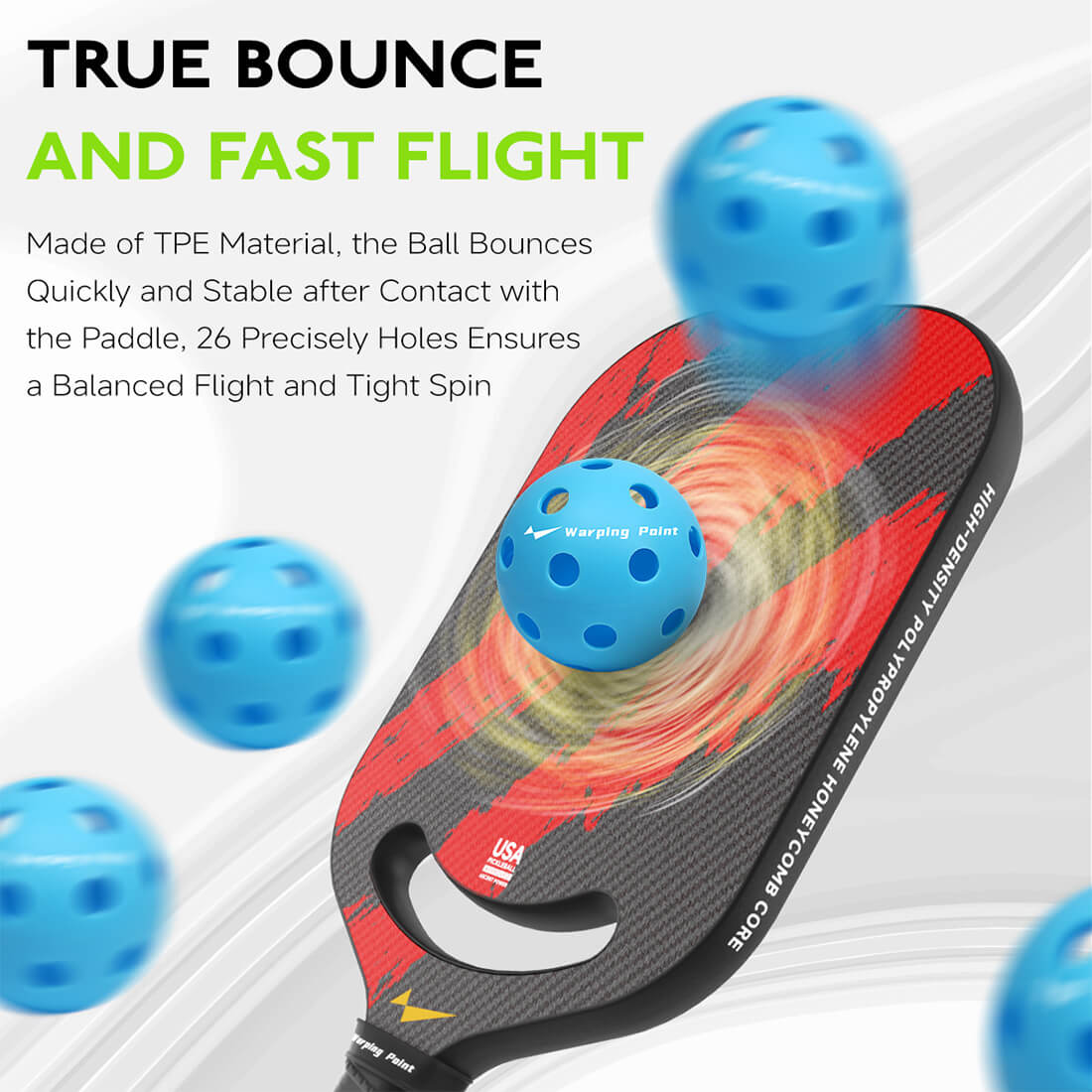 Indoor Practice Pickleballs - Blue