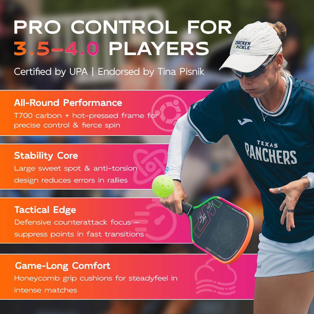 Neon Pickleball Paddle - Gen 3