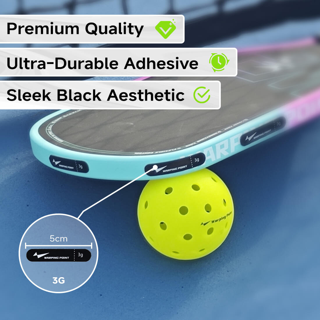 Pickleball Lead Tape - Black