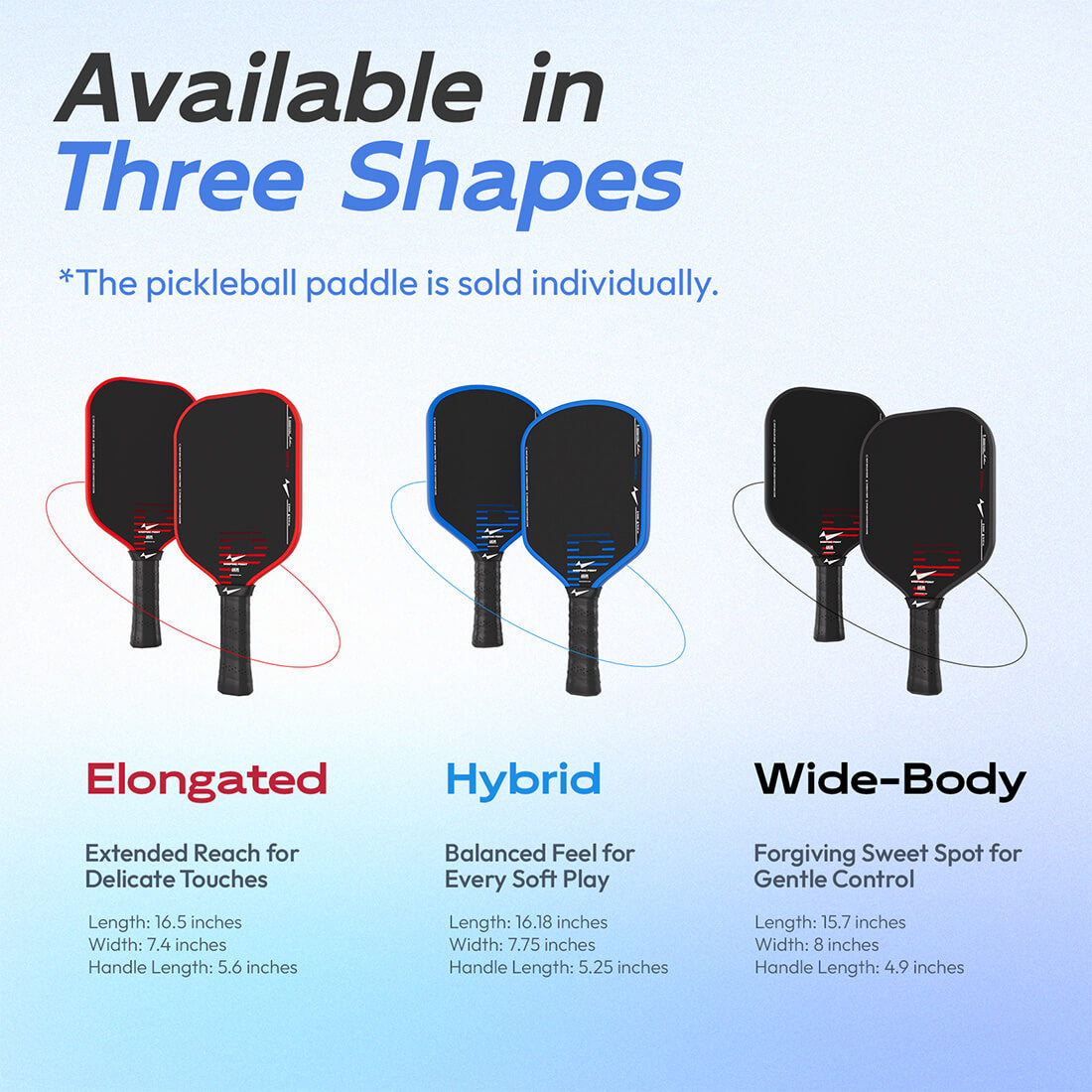 Rhythm Pickleball Paddle - Elongated