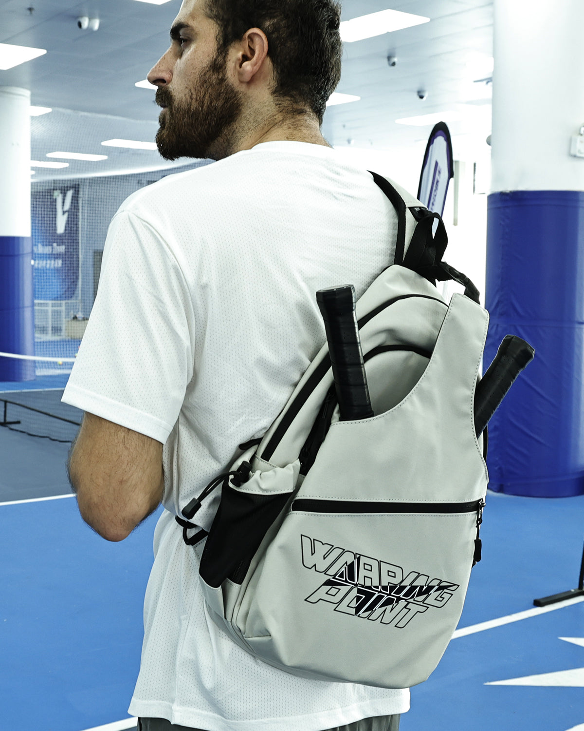 PICKLEBALL SLING BAG - GREY