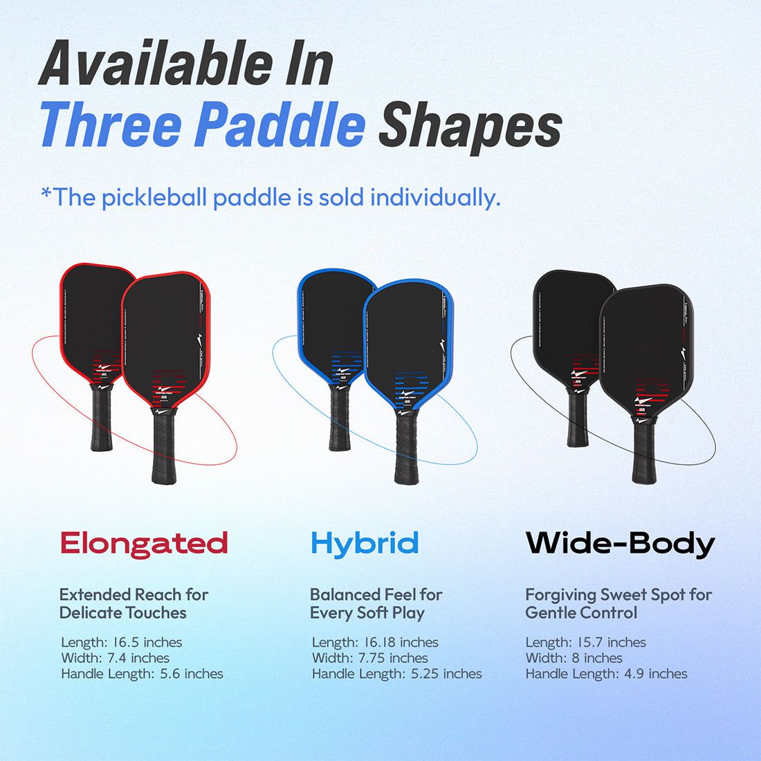 Rhythm Pickleball Paddle 16mm Blue