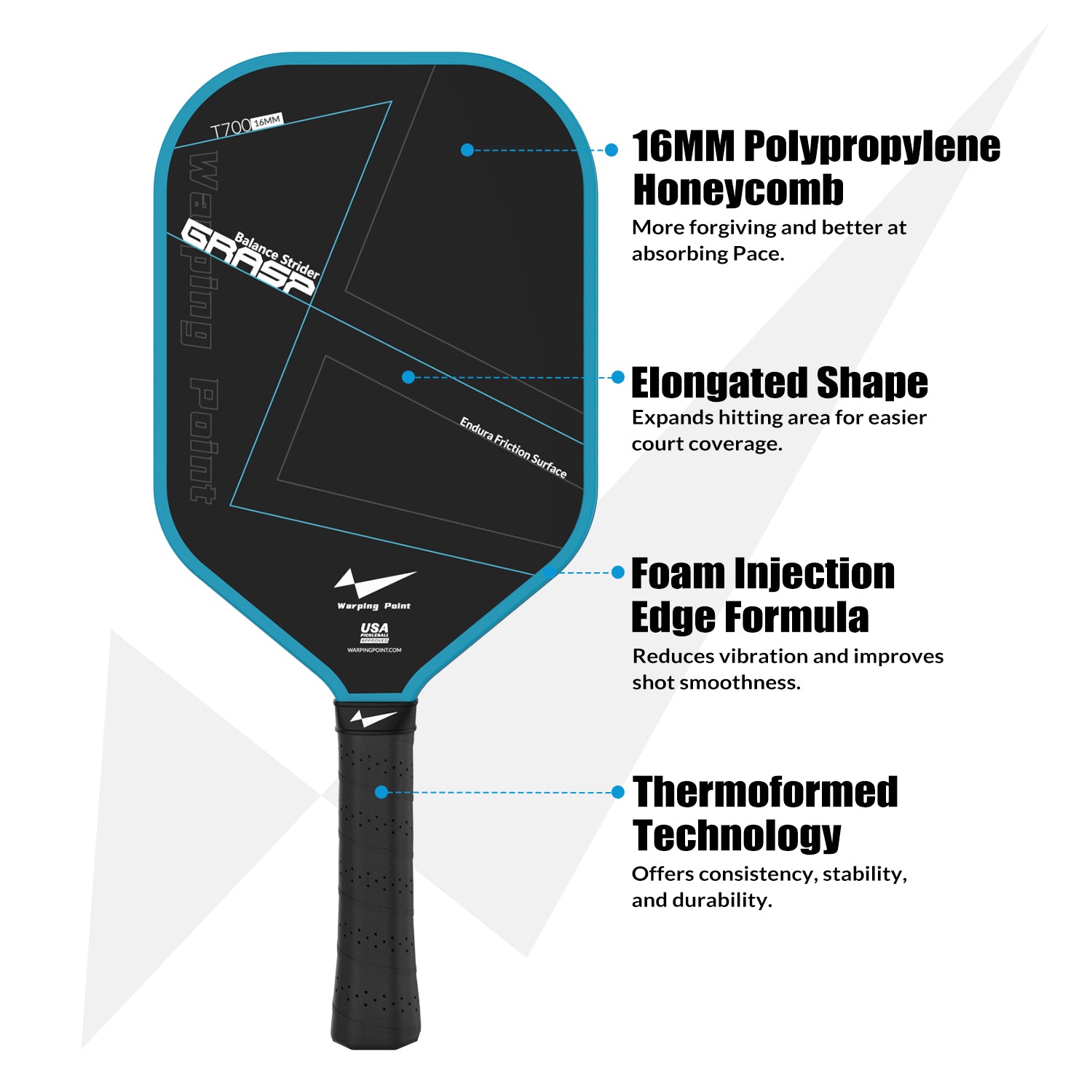 GRASP BALANCE PICKLEBALL PADDLE