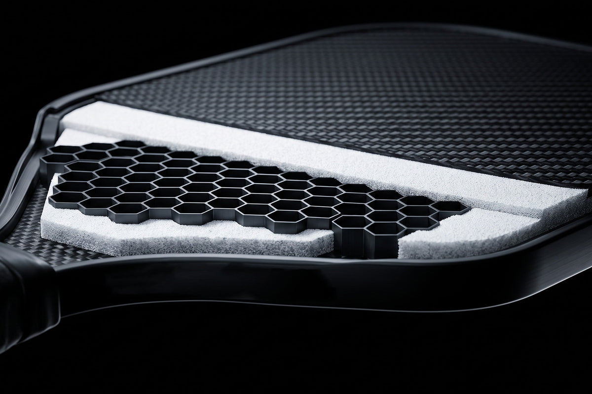 Pickleball paddle core structure used for Horizon Lab validation