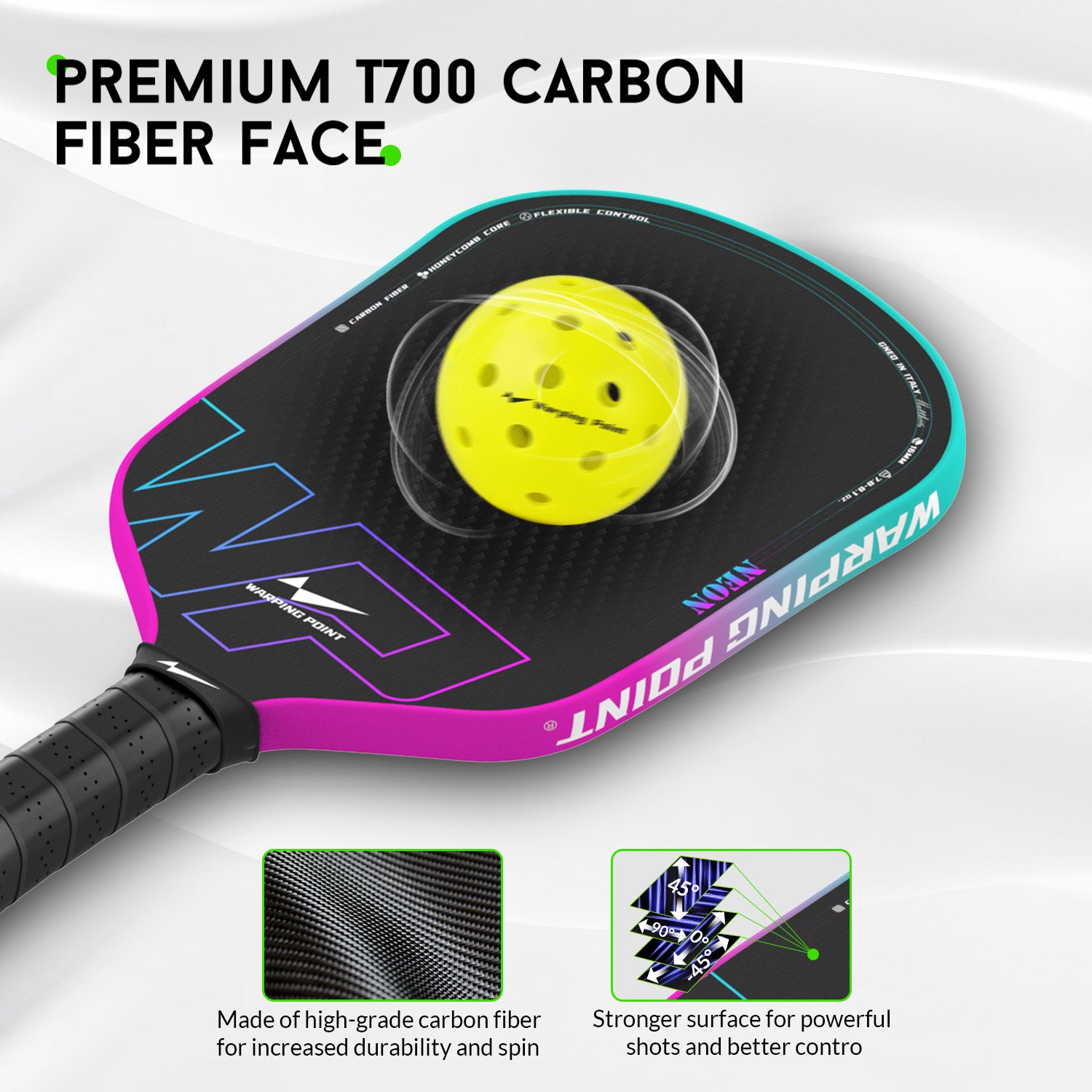 NEON Pickleball Pink & Sky Blue