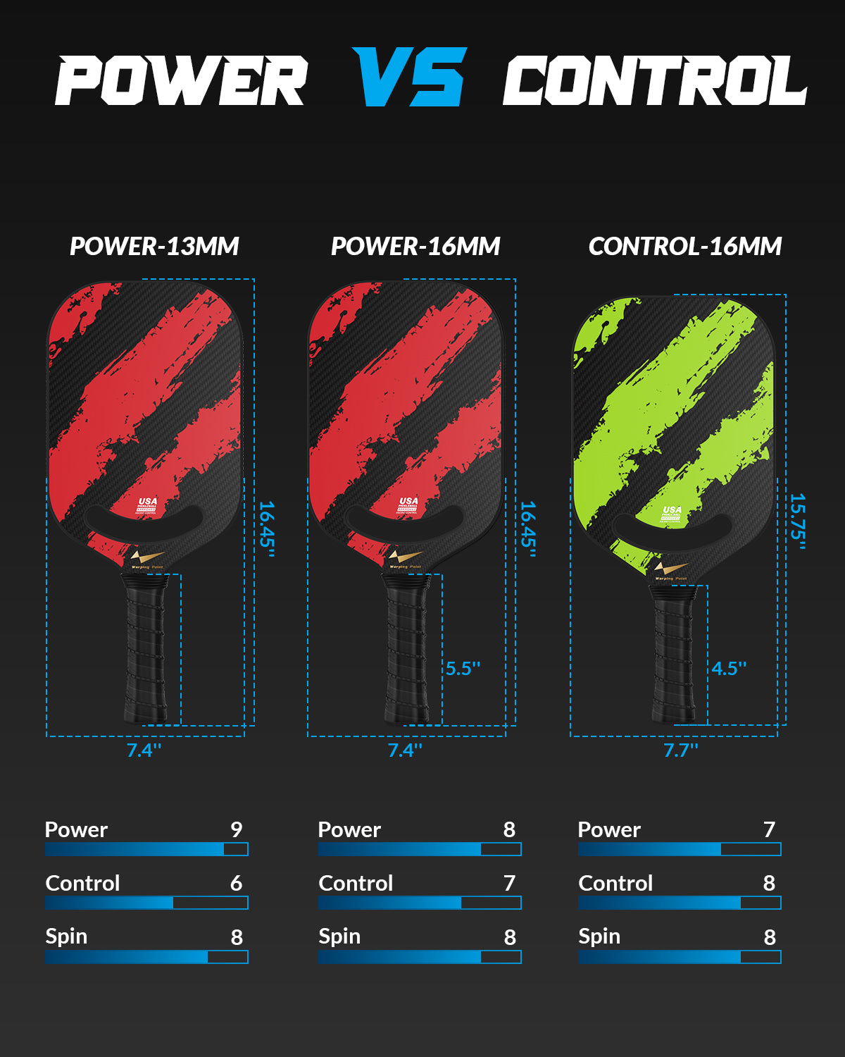 ASCENT POWER PICKELBALL PADDLE