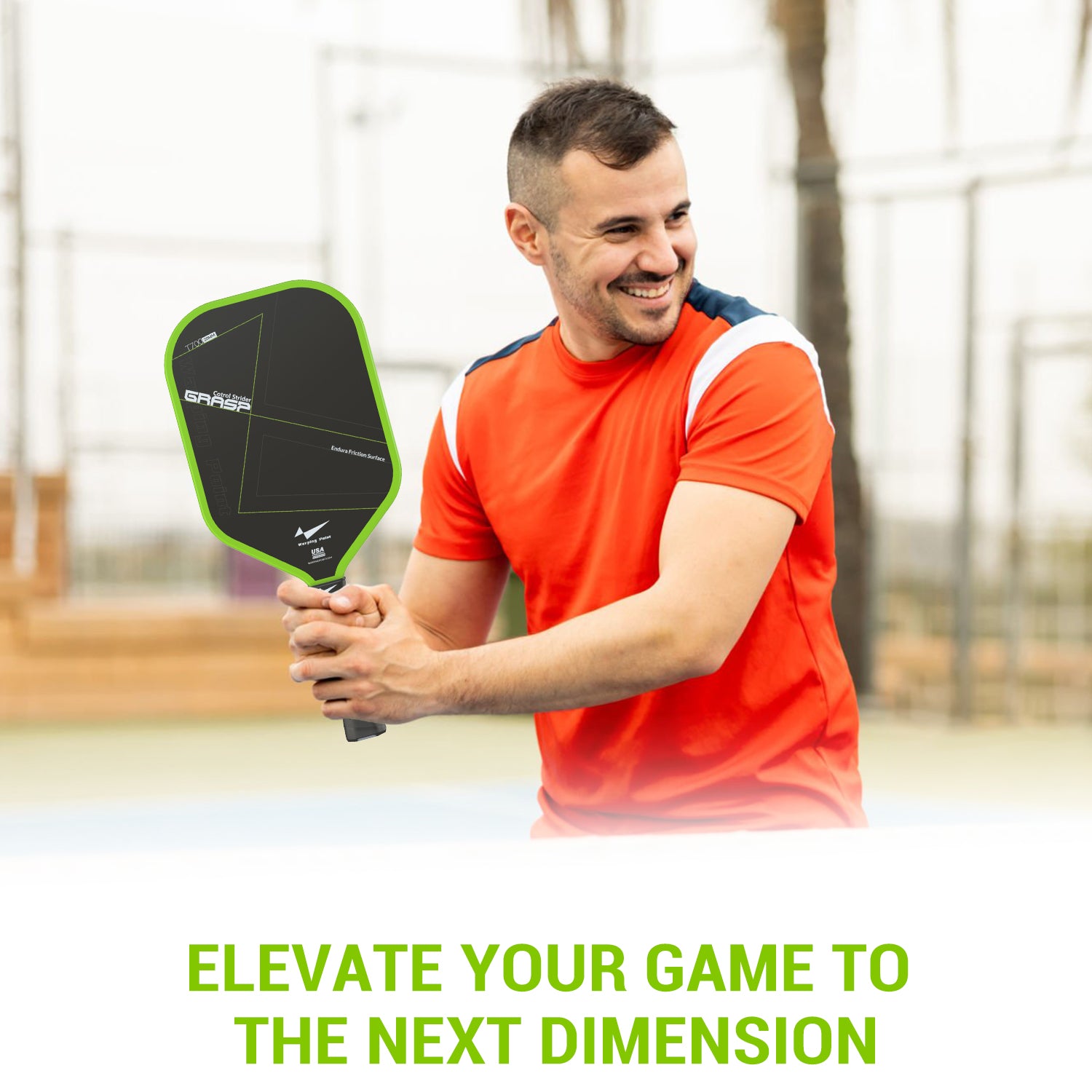 playing pickleball paddle having more control in court