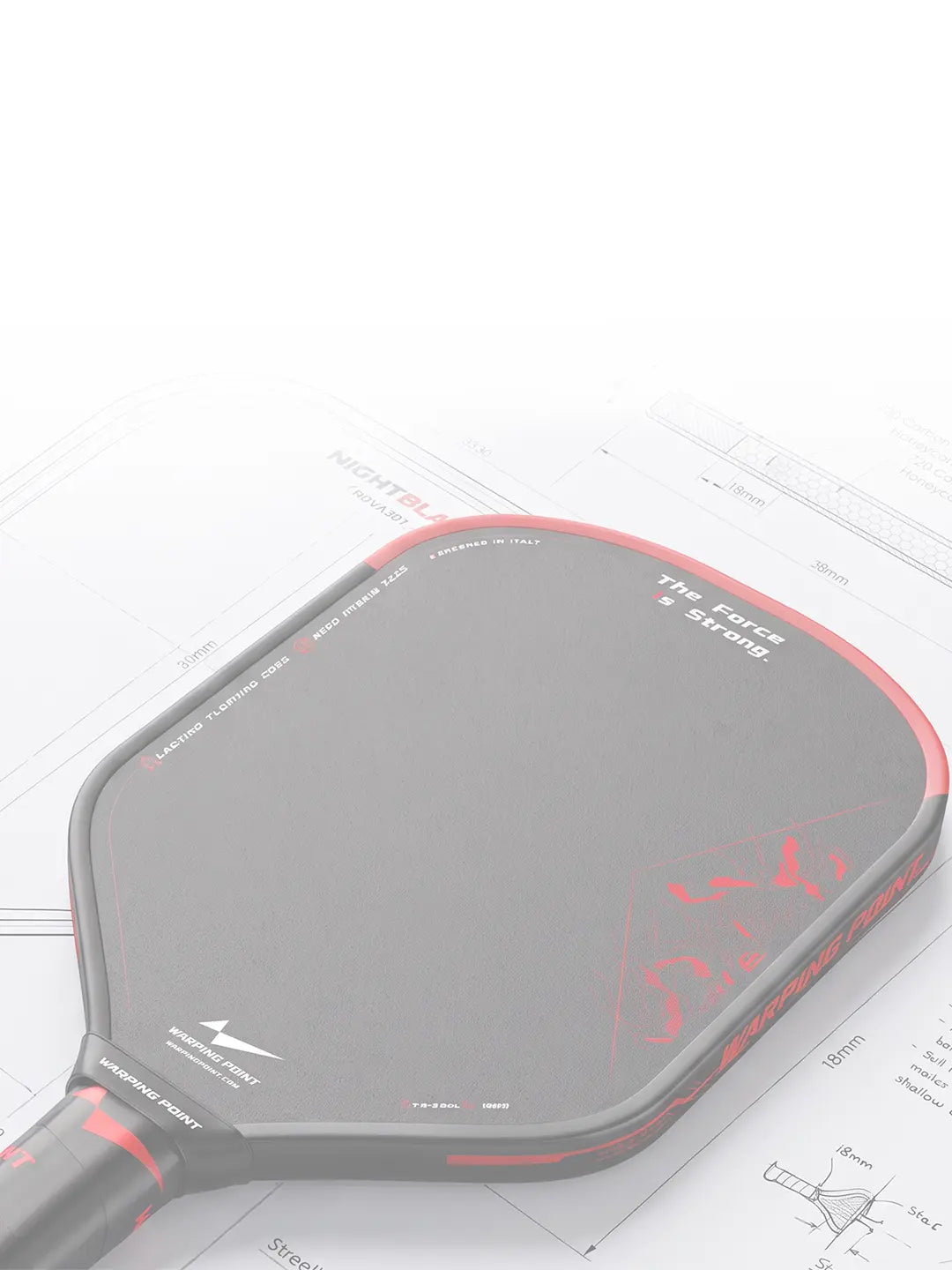 Warping Point Nightblade pickleball paddle featured in Horizon Lab
